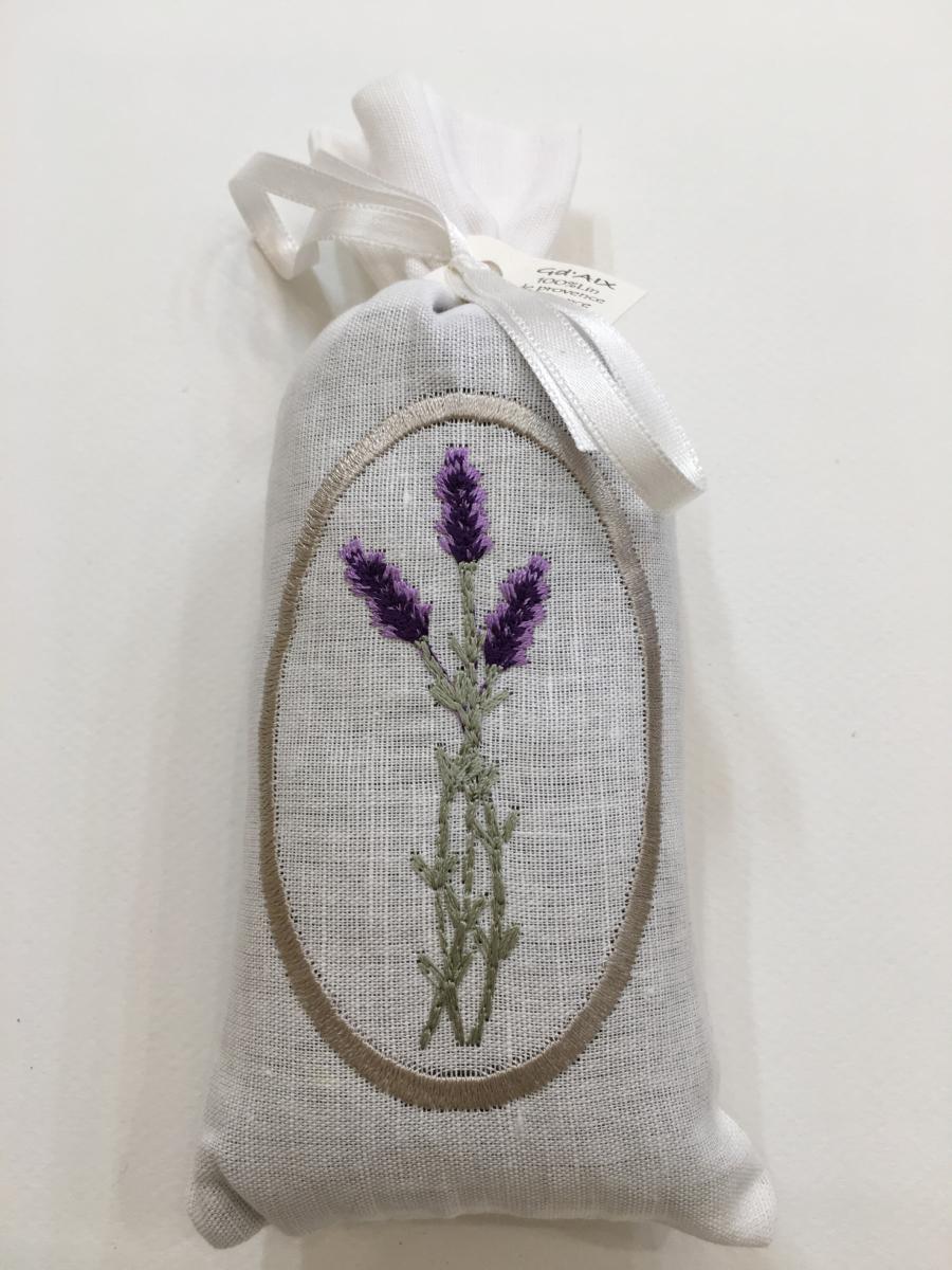 SACHET DE LAVANDE MÉDAILLON BLANC