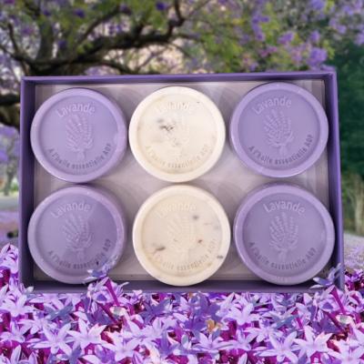Coffret 6 savons invités Lavande