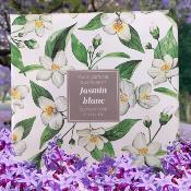 Savon + Porte-Savon Jasmin Blanc