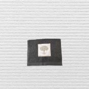 Serviette Invitée Gris Anthracite Olivier