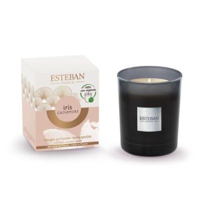 Bougie parfumée rechargeable 180gr Iris et Cachemire