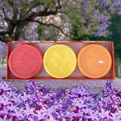 Coffret 3 savons Coquelicot, Citron et Fleur d'Oranger