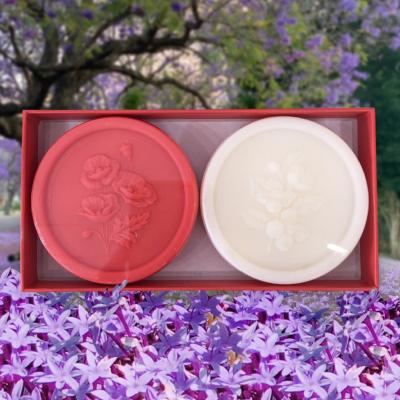 Coffret 2 savons Jasmin et Coquelicot