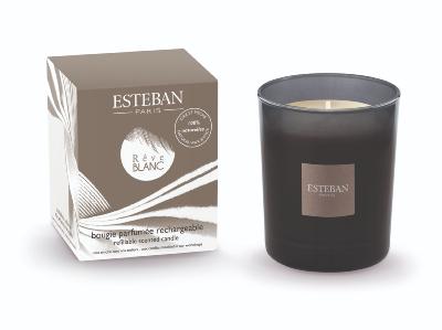 Bougie parfumée rechargeable 180gr Rêve Blanc