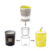 Bougie parfumée RECHARGE nouveau format 170gr Terre d'Agrumes