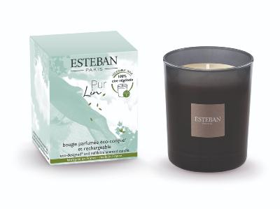 Bougie parfumée rechargeable 180gr Lin