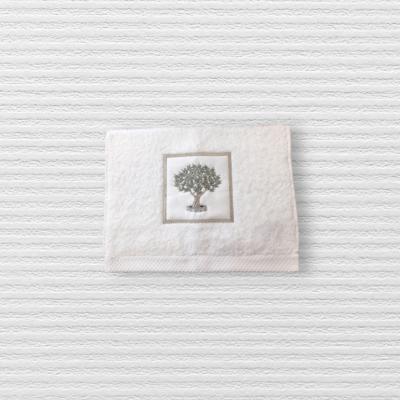 Serviette Invitée Blanche Olivier