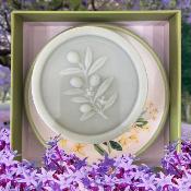 Savon + Porte-Savon Fleurs d'Olivier