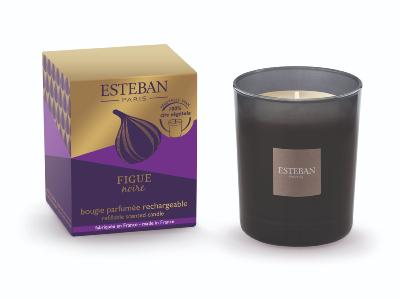 Bougie parfumée rechargeable 180gr Figue Noire