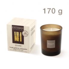 Bougie parfumée rechargeable 170gr Cèdre