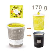 Bougie parfumée RECHARGE nouveau format 170gr Terre d'Agrumes