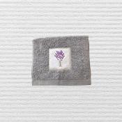 Serviette Invitée Lavande Gris Perle