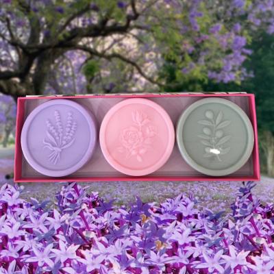 Coffret 3 savons Lavande, Rose et Fleurs d'Olivier