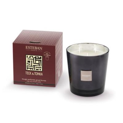 Bougie parfumée 450gr Teck et Tonka