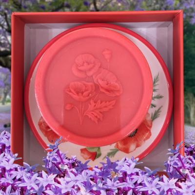 Savon + Porte-Savon Coquelicot Sauvage