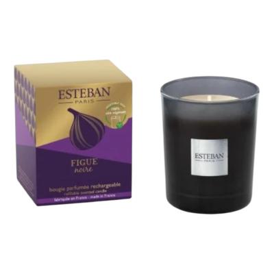 Bougie parfumée rechargeable 180gr Figue Noire