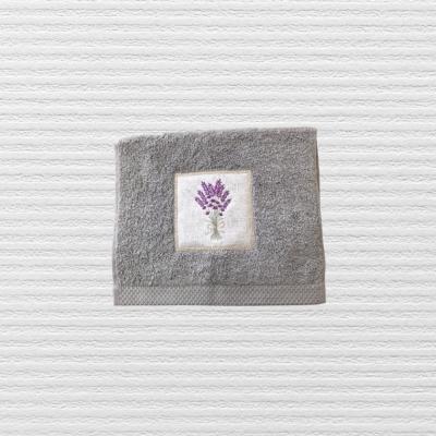 Serviette Invitée Lavande Gris Perle
