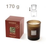Bougie parfumée rechargeable 170gr Teck et Tonka